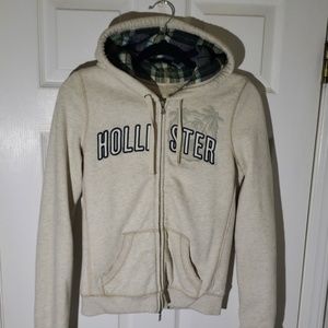 Hollister Fur lined full zip hoodie